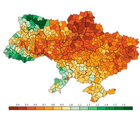 Захворюваність на гострі інфекції верхніх дихальних шляхів множинної або невизначеної локалізації серед дитячого населення України